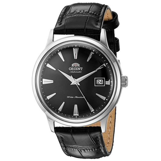 Orient '2nd Gen Bambino Version I' Japanese Automatic Stainless Steel and Leather Dress Watch