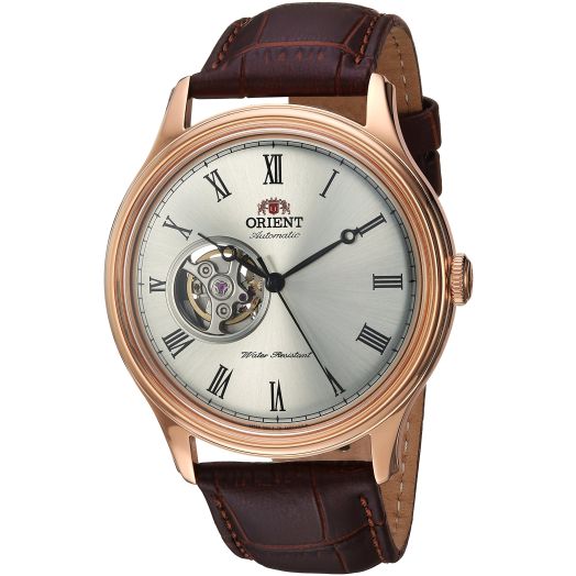 Orient Men's Envoy Japanese Automatic/Hand Winding Movement Stainless Steel Leather Dress Watch