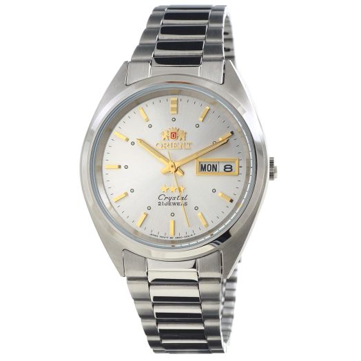 Orient TriStar Mens Classical Automatic Sunray Silver Dial Watch AB00005W