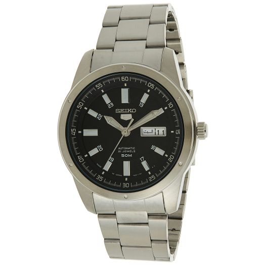 SEIKO 5 Automatic Black Dial Men's Watch SNKN13J1