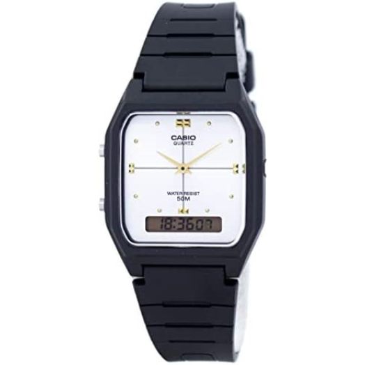 Casio #AW48HE-7AV Men's Analog Digital Dual Time Zone Watch