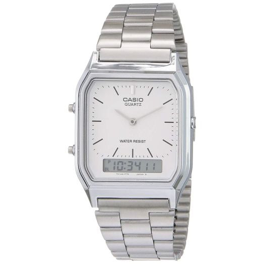 Casio - Mens Watch - AQ230A7D, Silver, Core