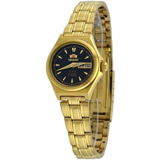 Orient FNQ1S002B Women's Gold Tone Stainless Steel 3 Star Black Dial Automatic Watch