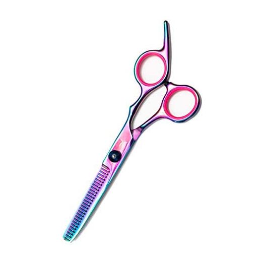 FARRAY Hair Cutting Scissors Thinning Shears,6.5 Inch Professional Stainless Steel Barber Hair Scissors,for Both Salon and Home Use (Aurora color)