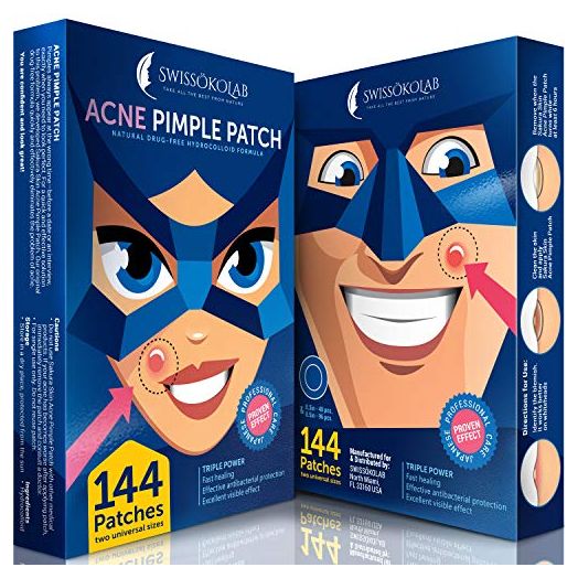 Acne Patch Pimple Patch Hydrocolloid Acne Stickers Absorbing Spot Dot Acne Cover 144 Acne Dots Pimple Sticker Acne Pimple Master Patch Blemish Patches (Acne Patches)