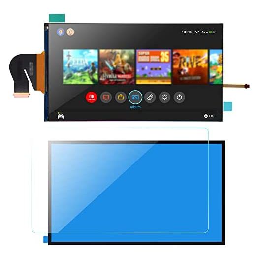 Replacement Screen for Nintendo Switch Lite, LCD Screen Display Panel + Adhesive + Screen Protector Repair kit for Switch Lite.
