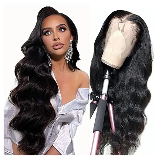 Body Wave Lace Front Wigs Human Hair 13x4 Lace Frontal Wigs for Women Human Hair 150% Density Brazilian Virgin Human Hair Wigs Pre Plucked with Baby Hair(20 Inch)