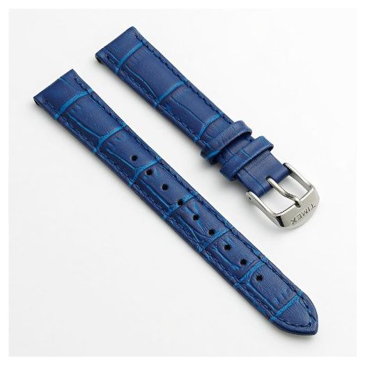 Timex Blue Leather Crocodile Grain 16mm Watch Band