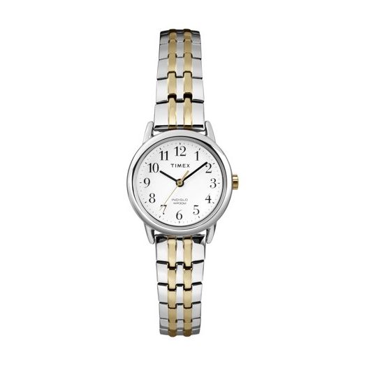 Timex Women's Easy Reader Dress Watch, Two-Tone Stainless Steel Expansion Band