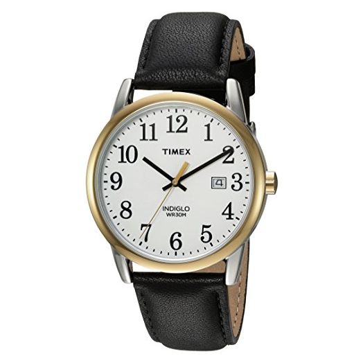 Timex Men's Easy Reader Date Leather Strap Watch