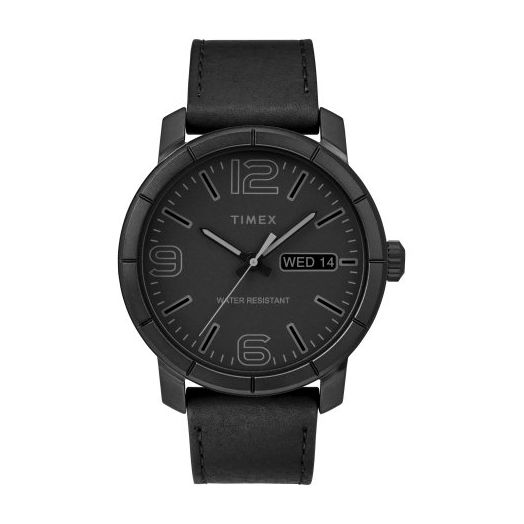 Timex Men's Mod 44 Black Watch, Leather Strap