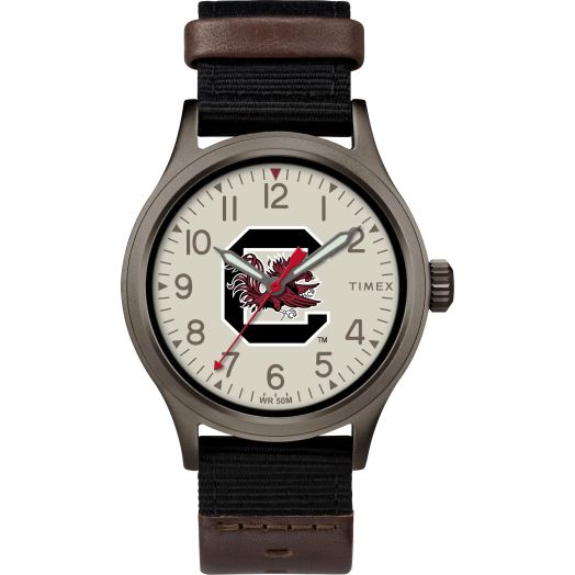 Timex Tribute Men's Collegiate Pride 40mm Watch - South Carolina Gamecocks with Black Fastwrap Strap