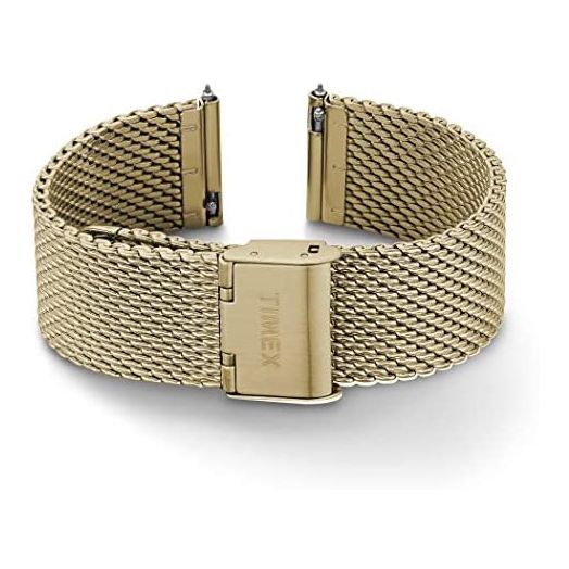 Timex 20mm Stainless Steel Mesh Bracelet – Rose Gold-Tone with Self-Adjust Clasp