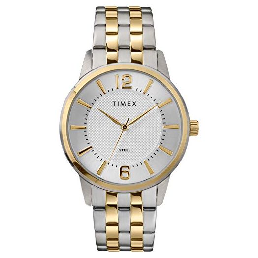 Timex Men's Dress Analog 40mm Stainless Steel Bracelet Watch