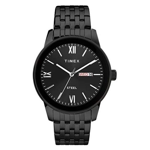 Timex Men's Dress Analog 41mm Stainless Steel Bracelet Watch