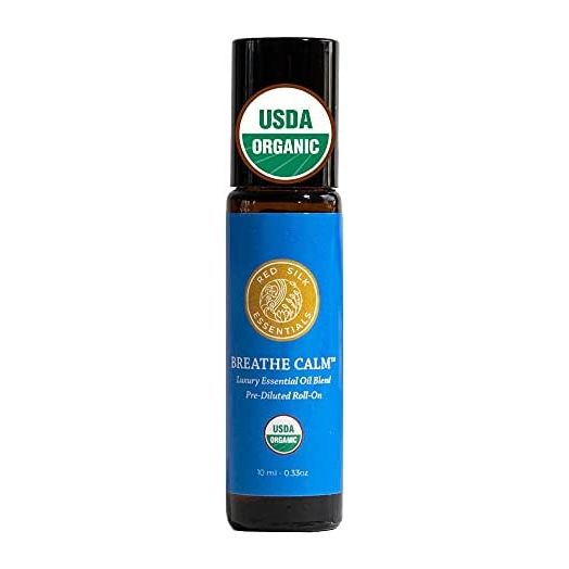 Red Silk Essentials Organic Breathe Calm Essential Oil Roll On, 10 ml