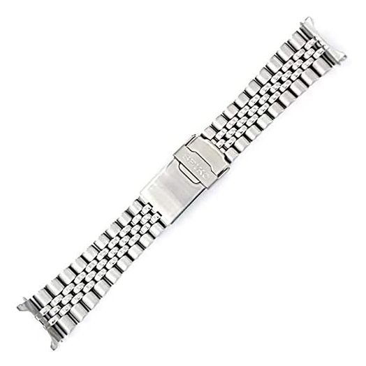 Seiko 22mm Jubilee Watch Band - Stainless Steel- for Models Diver SKX007, SKX009, SKX171, SKX173, SKX175, SKX175 Cal.7S26