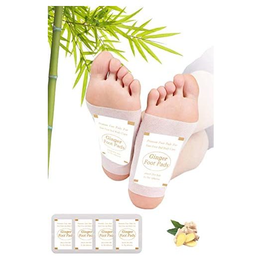 Foot Pads | Ginger Foot Pads for Your Good Feet | Foot and Body Care | Apply, Sleep & Feel Better | All Natural & Premium Ingredients for Best Combination & Results | 20 PCS
