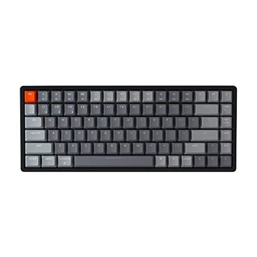 Keychron K2 Version 2 Wireless Gaming Mechanical Keyboard, Bluetooth/USB Wired Compact 84 Keys RGB LED Backlit N-Key Rollover Aluminum Frame for Mac Windows, Gateron G Pro Brown Switch