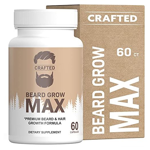 Beard Growth Pills | Beard Growth Vitamins | Beard Growth Supplement | Biotin & Collagen | Beard Pills | Beard Vitamins for All Hair Types | Beard Growth Biotin (1 Pack)