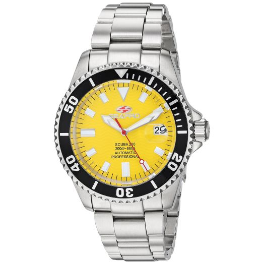 Men's SP4314 Scuba 200 Analog Display Automatic Self Wind Silver Watch