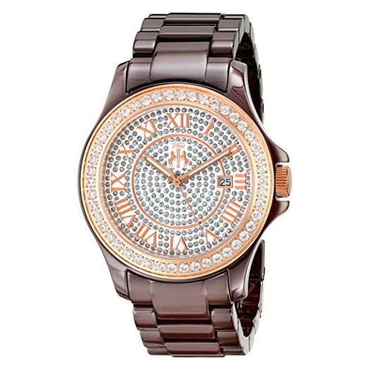 Jivago Women's JV9416 Ceramic Analog Display Quartz Multi-Color Watch