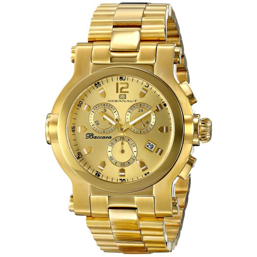 Oceanaut Men's OC0824 Baccara XL Analog Display Quartz Gold Watch