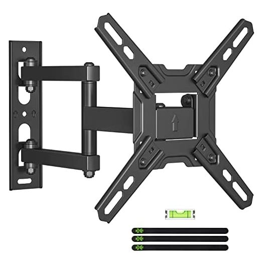 USX MOUNT TV Mount Swivel and Tilt for Most 13-42 Inch TVs and Monitors ,Rotation Extension Full Motion TV Wall Mount Bracket with Articulating Arm Max VESA 200x200mm up to 55 lbs
