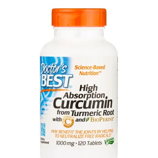 Doctor's Best High Absorption Curcumin 1000 mg - 120 Tablets