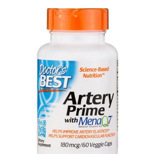 Doctor's Best Natural Vitamin K2 with MK-7 MenaQ7 plus D3 - 60 Veggie Capsules
