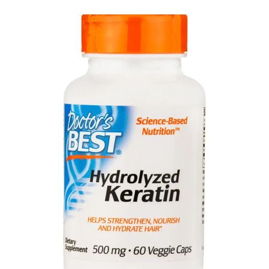 Doctor's Best Hydrolyzed Keratin 500 mg - 60 Veggie Capsules