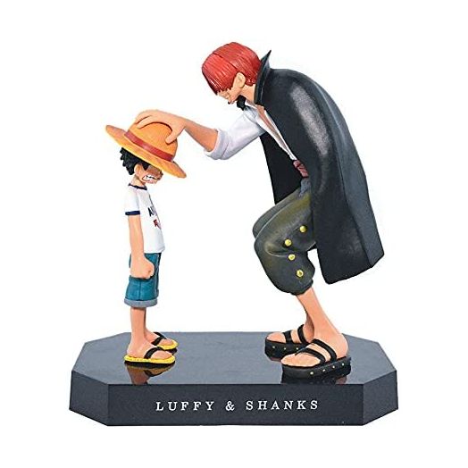 Anime One Piece Shanks Touching Luffy Figures Anime Action FigureFigures Model , Cake Topper Birthday Cake Decoration Anime Ninja Theme Doll Figure
