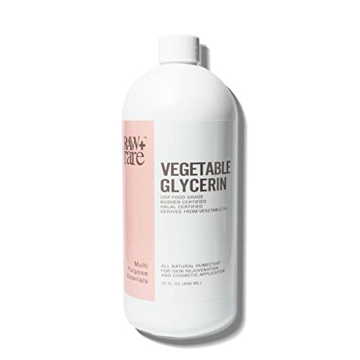 Vegetable Glycerin/Glycerine Quart, Natural Pure USP Food Grade/Cosmetic Grade, For Skin, Hair, Crafts, Soap Base Oil - Kosher, Halal and Pharmaceutical for by Raw Plus Rare (32 Fl Oz (Pack of 1))