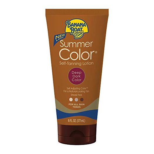 Banana Boat, Summer Color Self-Tanning Lotion, Deep Dark Color for All Skin Tones, 6 oz