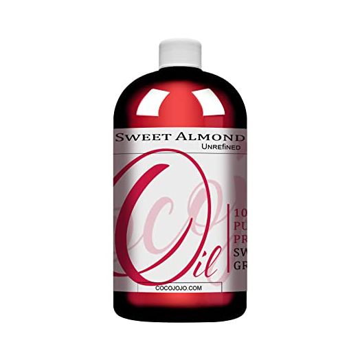 Sweet Almond Oil - Face Skin Hair Cold Pressed 16 oz Natural Pure Massage Extra Virgin Unrefined Premium Grade