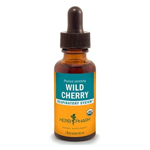 Herb Pharm Certified Organic Wild Cherry Bark Liquid Extract for Respiratory Support - 1 Ounce (DWCHER01)