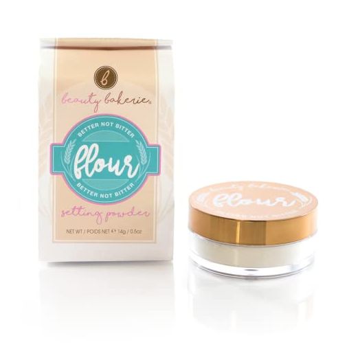 Beauty Bakerie Flour Setting Powder, Finishing Powder for Setting Foundation Makeup in Place, Oat (Translucent), .5 Ounce