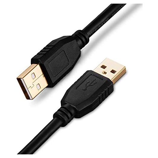 USB A to A Male Cable 65Ft,Tan QY USB to USB Cable USB Male to Male Cable Double End USB Cord with Gold-Plated Connector for Hard Drive Enclosures, Printers, Modems, Cameras(20M/65Ft)