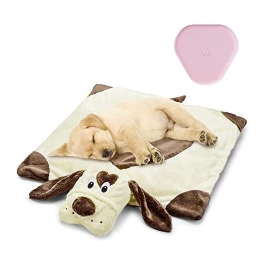 Heartbeat Toy for Puppy, Doy Plush Toys for Anxiety Relief Behavioral Training Aid Toy for Dog Calming Sleeping Soother Cuddle