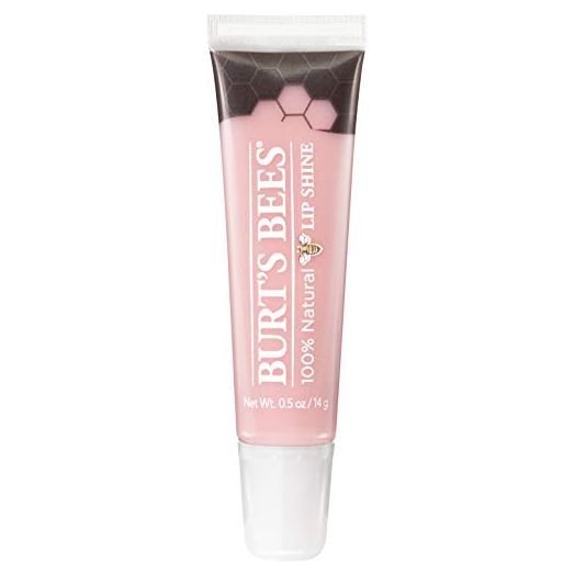 Lip Balm, Burt's Bees Moisturizing Lip Shine, 100% Natural Makeup, Whisper