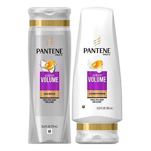 Pantene Pro-V Sheer Volume, DUO Set Shampoo + Conditioner, 12.6 Ounce, 1 each