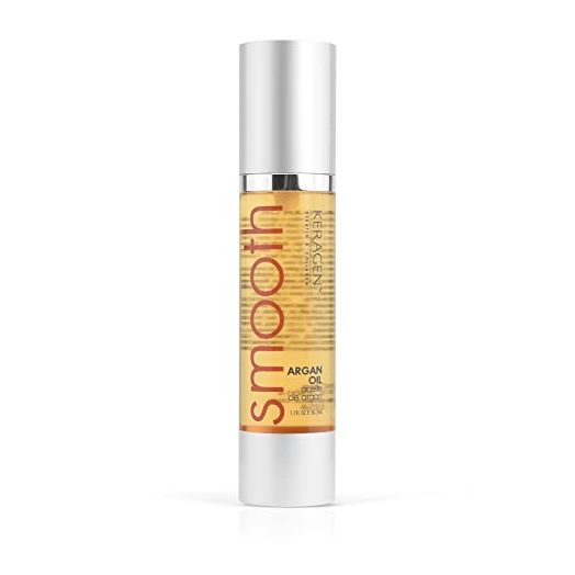 Keragen - Moroccan Argan Oil for Hair, 1.7 Oz - Anti Frizz Serum, Moisturizer Treatment for Dry and Damaged Hair, Provides Brilliant Shine and Protection, Hydrate and Seal Cuticles - Rich in Antioxidants, Fatty Acids and Vitamin E