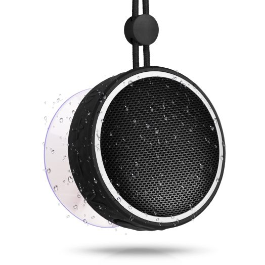 Portable Speaker Bluetooth Wireless Speakers Bluetooth with RGB Colorful Lights Outdoor Speaker Bass Stereo Sound Shower Speaker with Rope Support TF Card, Suction Cup for Home,Hiking and Travel