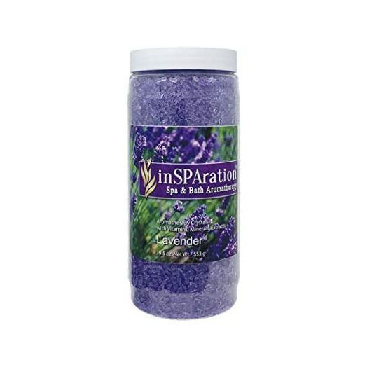 InSPAration 7463 Lavender Crystals-Epsom Salts, 19 oz, Purple
