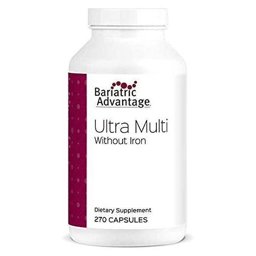 Bariatric Advantage - Ultra Multi Formula Without Iron, Multivitamin for Bariatric Surgery Patients, Capsule, 270 ct