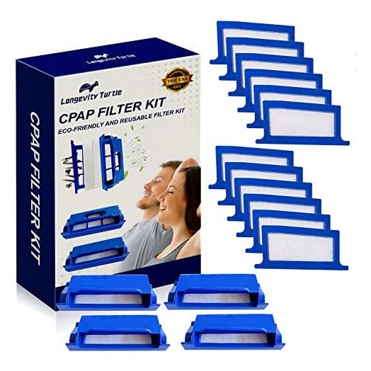16 Pcs CPAP Filters Compatible with Philips Dreamstation CPAP Machine, Replacement Dreamstation Filter Kit Includes 4 Pollen Filter and 12 Disposable Ultra-Fine Filters - CPAP Supplies