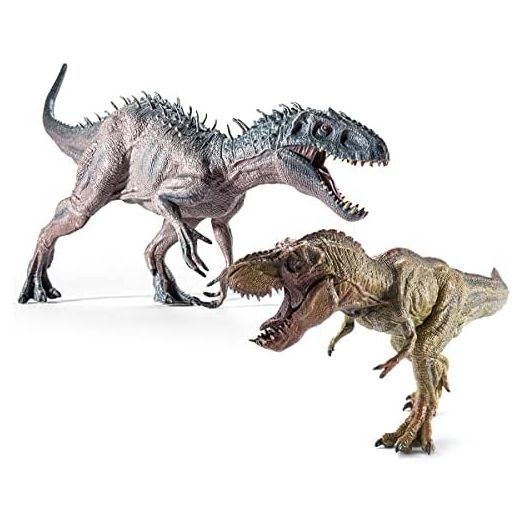 2Pcs Dinosaur Set, 15.7" Large Tyrannosaurus Rex and 12.2" Realistic T-rex, Educational Dinosaur Action Figure Wildlife Animal Model, Great for Collector, Party Favor, Birthday Gifts
