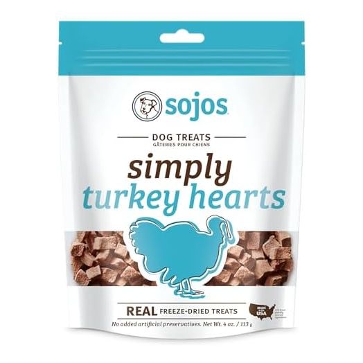 Sojos Simply Turkey Freeze-Dried Dog Treats, 4 oz
