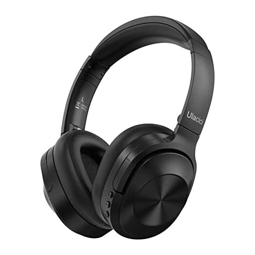 Active Noise Cancelling Headphones,Wireless Bluetooth Headphones Built-in Mic 40 Hours Playtime Wireless Noise Cancelling Headphone 3D Low Bass Tone Fast Charge for Cellphone/Work/Gym/TravelComputers