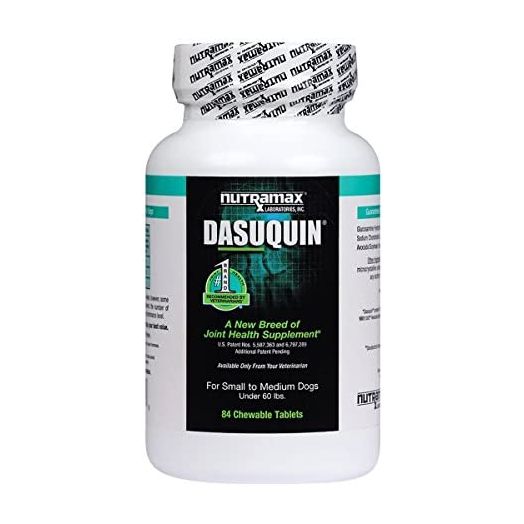 Nutramax Dasuquin Joint Health Supplement for Small to Medium Dogs - With Glucosamine, Chondroitin, ASU, Boswellia Serrata Extract, Green Tea Extract, 84 Chewable Tablets